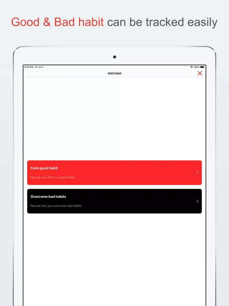 ภาพหน้าจอของ Habit Counter - habit tracker iPad 