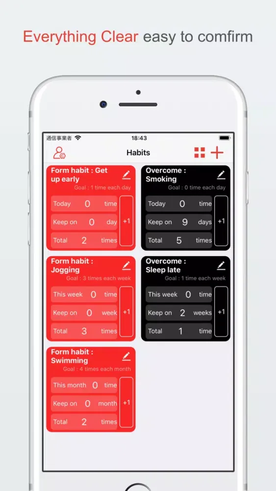 ภาพหน้าจอของ Habit Counter - habit tracker