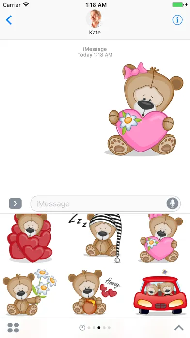 صور Teddy Bear - Stickers for iMessage