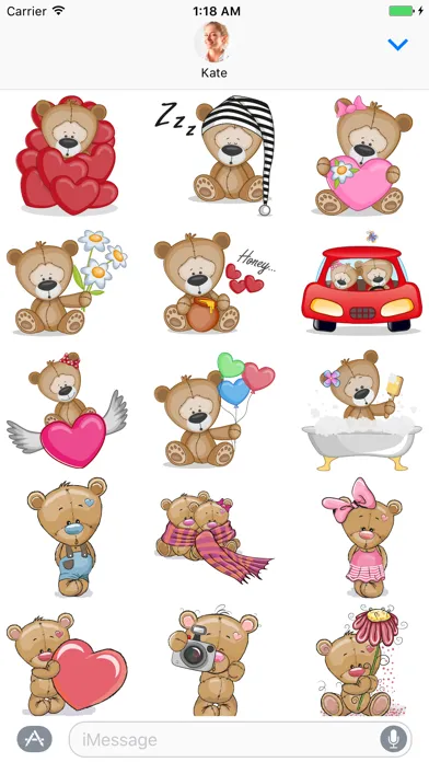 صور Teddy Bear - Stickers for iMessage