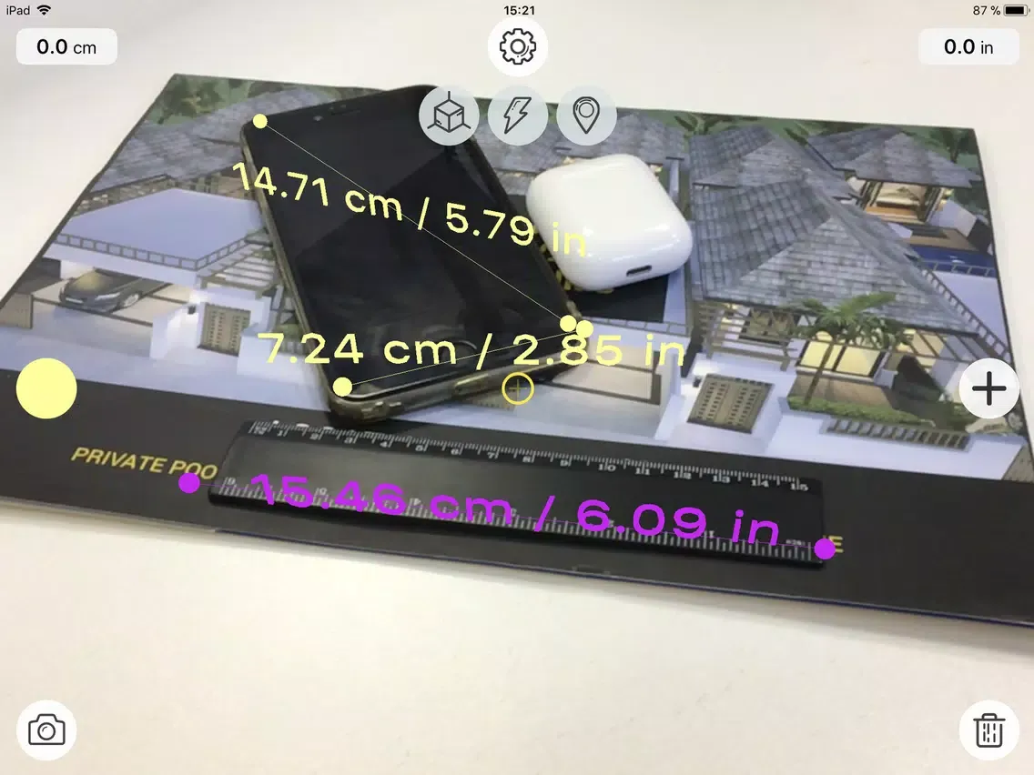 AR Fly Ruler iPad  Screenshots