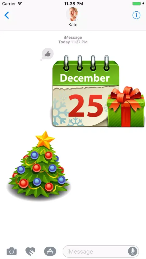 Merry Christmas (New Year) - Stickers for iMessage Ekran Görüntüleri