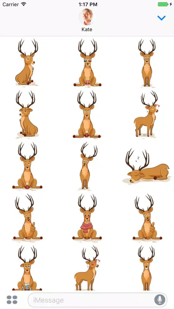 Deer - Stickers for iMessage 스크린샷