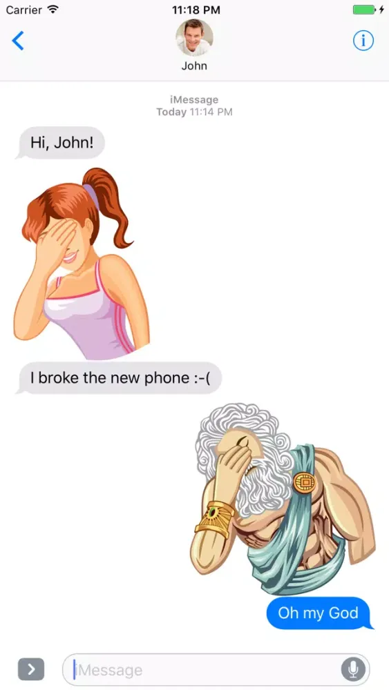 Facepalm Stickers for iMessage Ekran Görüntüleri