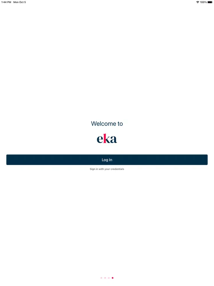 Ảnh chụp màn hình của Eka iPad 