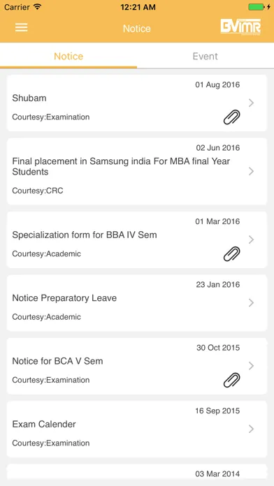 Screenshot di BVIMR Campus