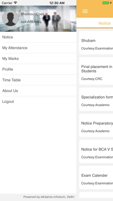 Screenshot di BVIMR Campus