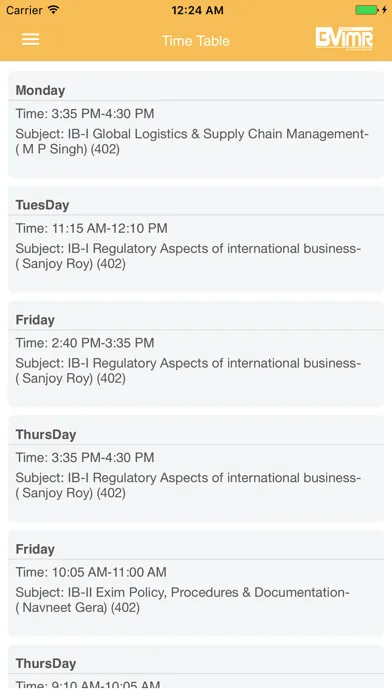 Screenshot di BVIMR Campus