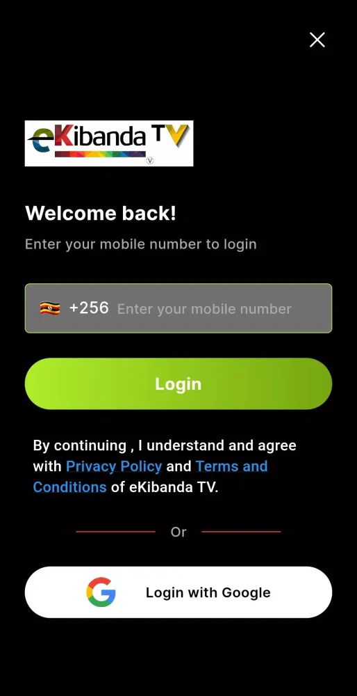 ภาพหน้าจอของ Kibanda TV