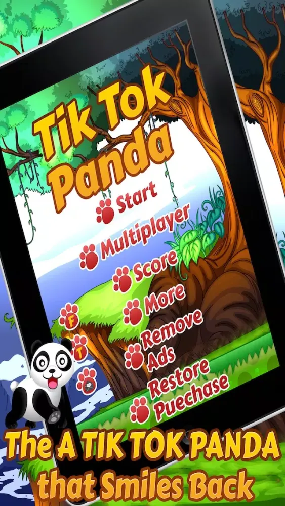 Tangkapan skrin Tik Tok Panda