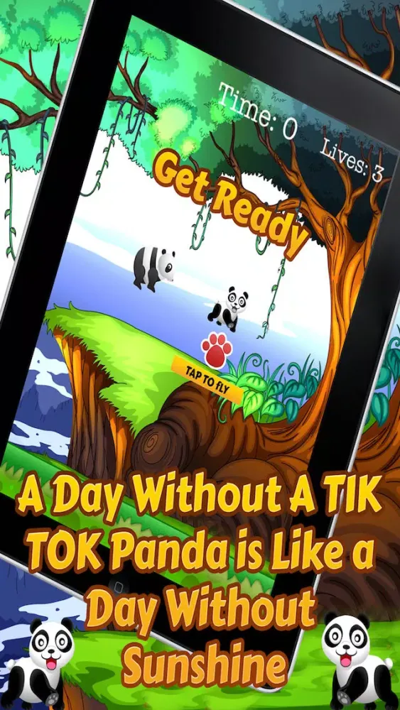 Tangkapan skrin Tik Tok Panda