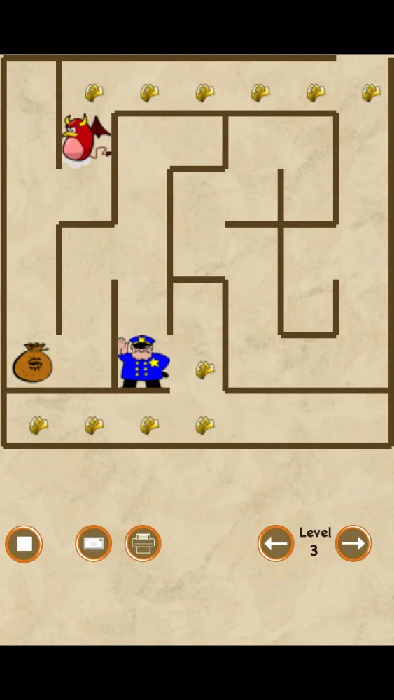 Police and Robber Maze (catch the money before the crook) Screenshots