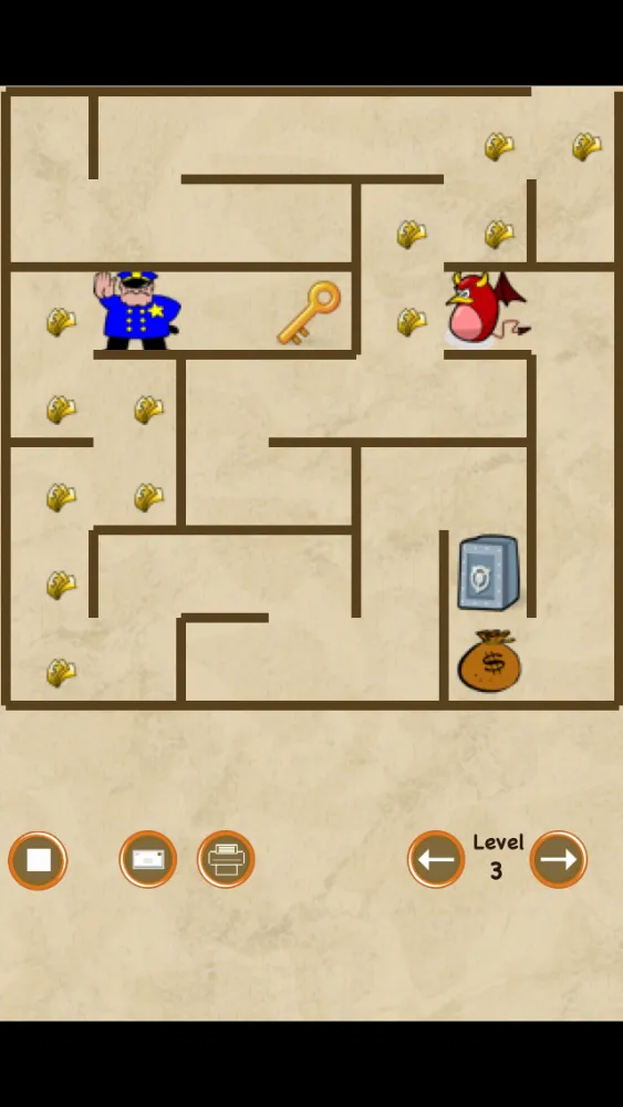 Police and Robber Maze (catch the money before the crook) Screenshots