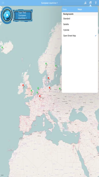 Скриншоты Topo Test Europe, topography