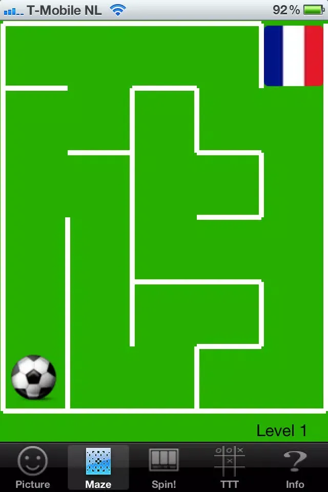 Capturas de tela do Soccer Maze Fun