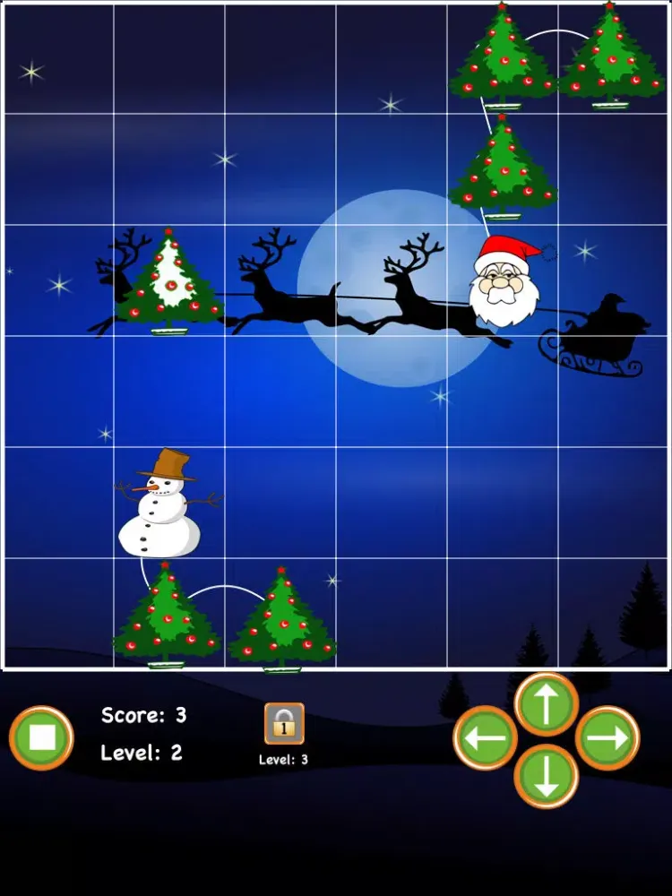 Santas Xmas Tree Hunt (a modern snake) iPad  스크린샷