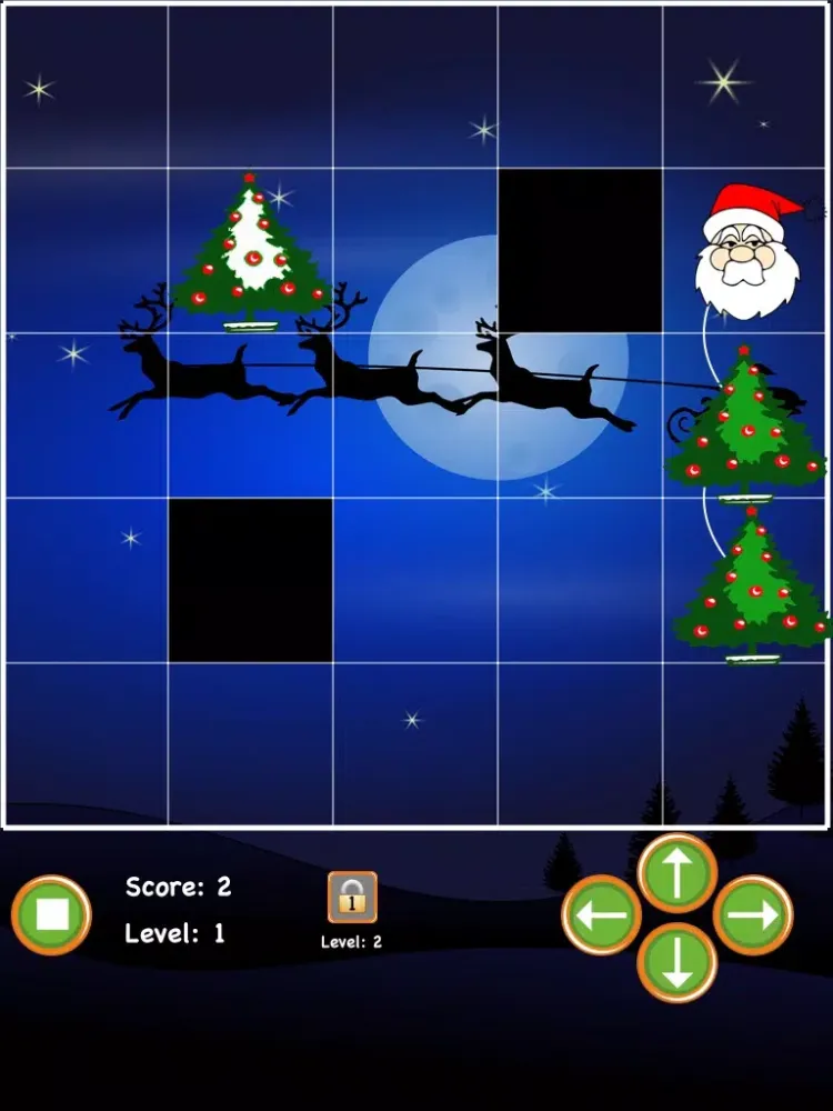 Santas Xmas Tree Hunt (a modern snake) iPad  스크린샷