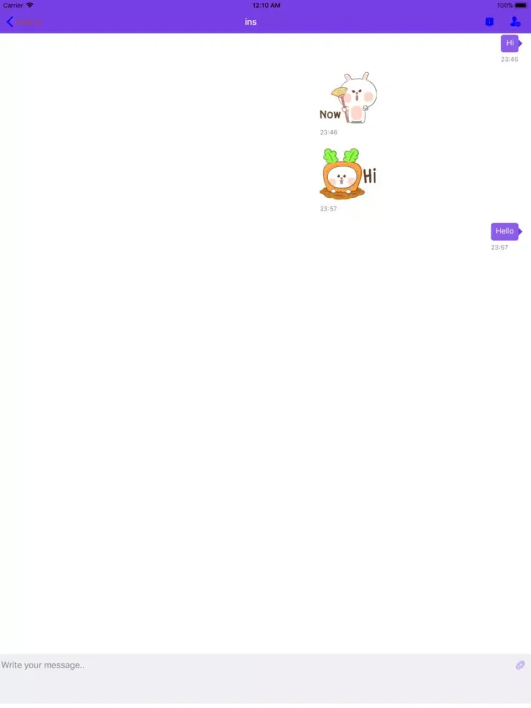 تصاویر ekle.in messenger iPad 