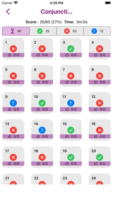 Tangkapan layar Grammar Up : 1800 Questions