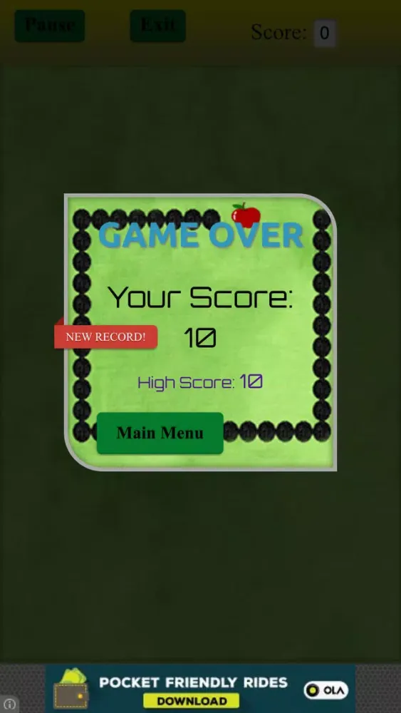 Tangkapan layar Classic Snake Casual Game