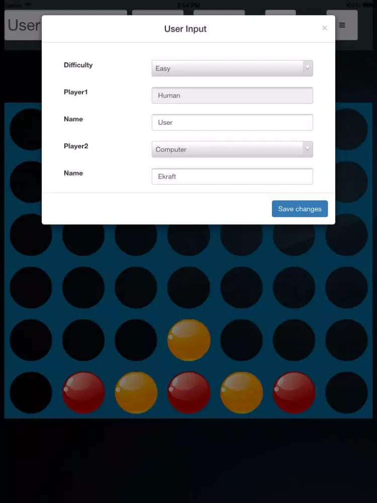 Four In A Row Connection Game iPad  স্ক্রিনশট