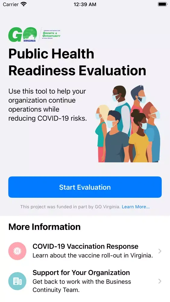 PHRE COVID Business Tool应用截图