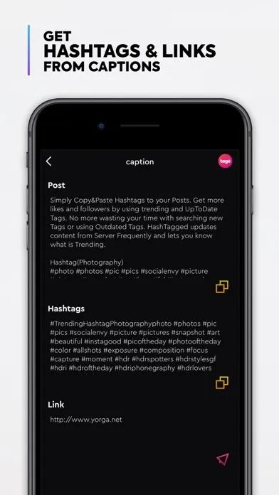 تصاویر Hashtag Generator - Tage App