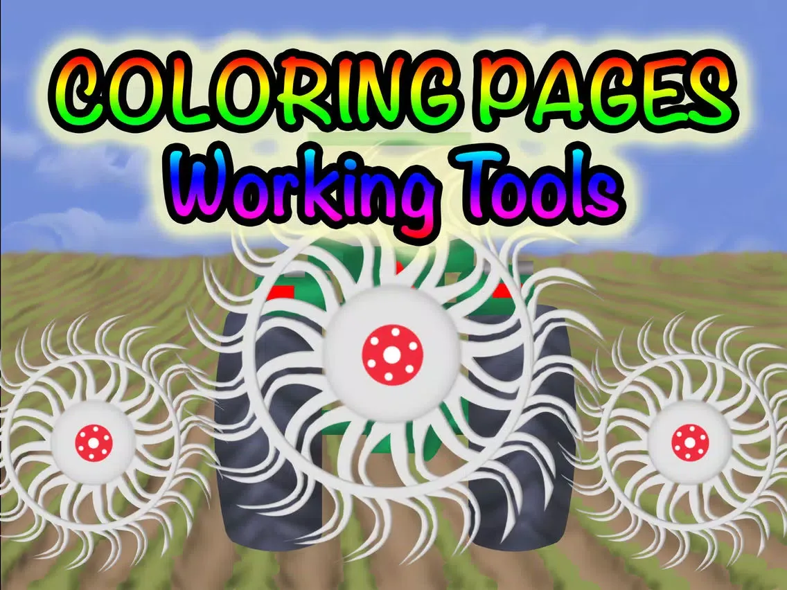 123 Tools Coloring - Educational Fun Working Tools Coloring Pages Game iPad  سکرین شاٹس