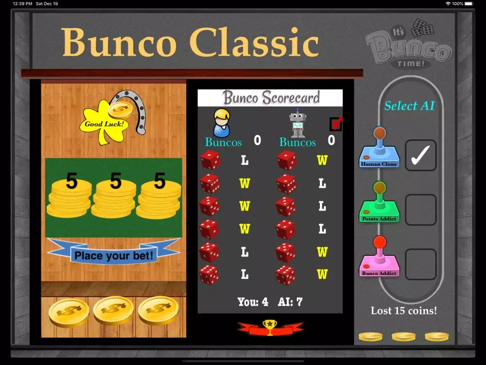 Bunco Double Classic iPad 应用截图