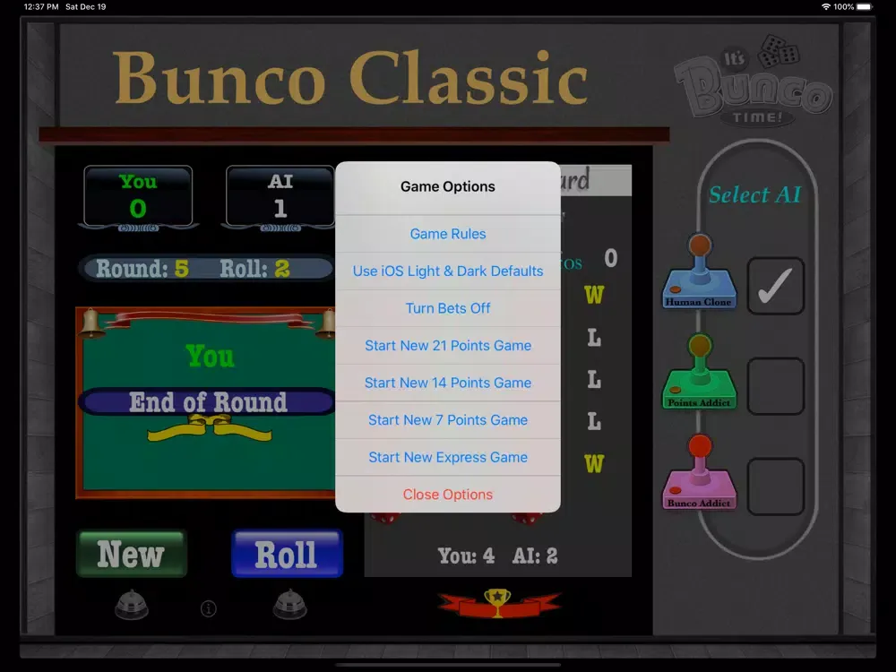 Bunco Double Classic iPad 应用截图