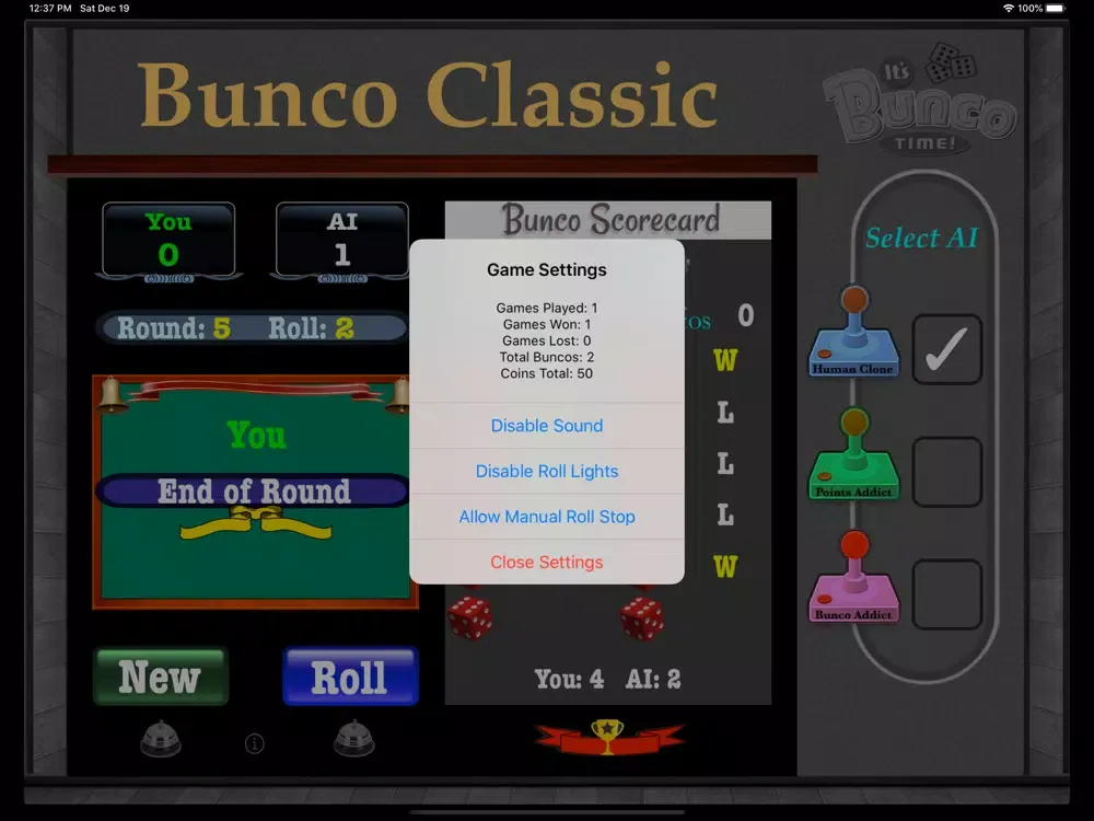 Bunco Double Classic iPad 应用截图