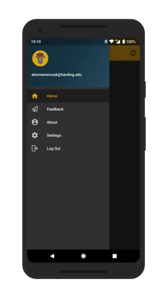 Screenshot di HU Hub
