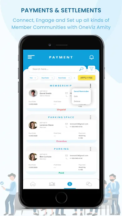 OneViz Amity سکرین شاٹس