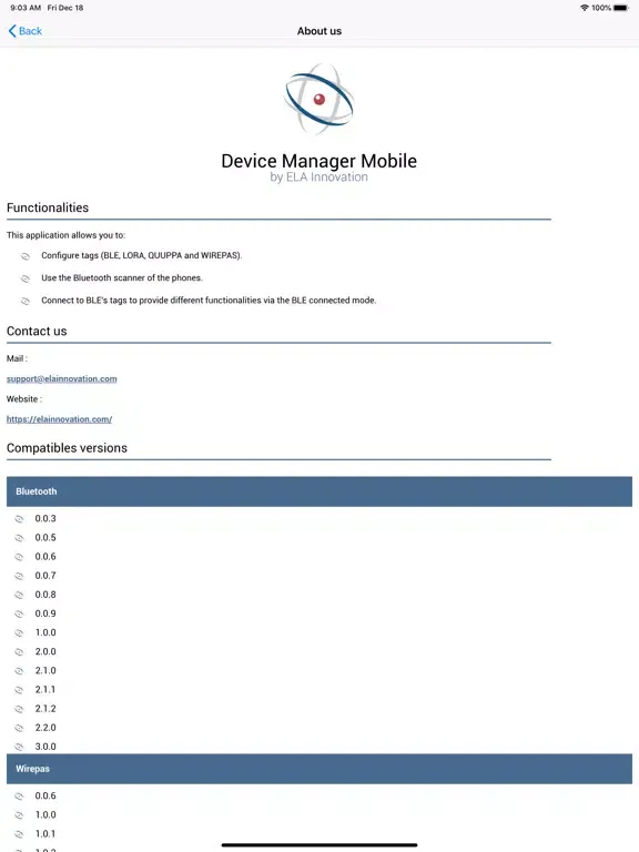 Capturas de pantalla de Device Manager Mobile iPad 