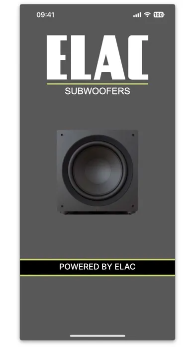 Tangkapan layar ELAC SUB Control 3.0