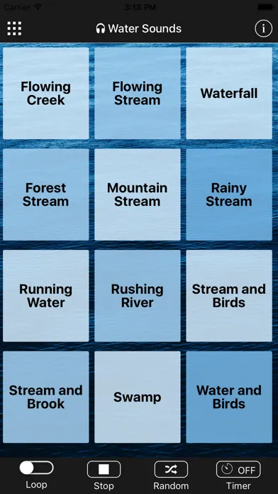 Ảnh chụp màn hình của Water Sounds