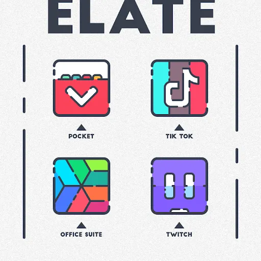Скриншоты Elate Icon Pack
