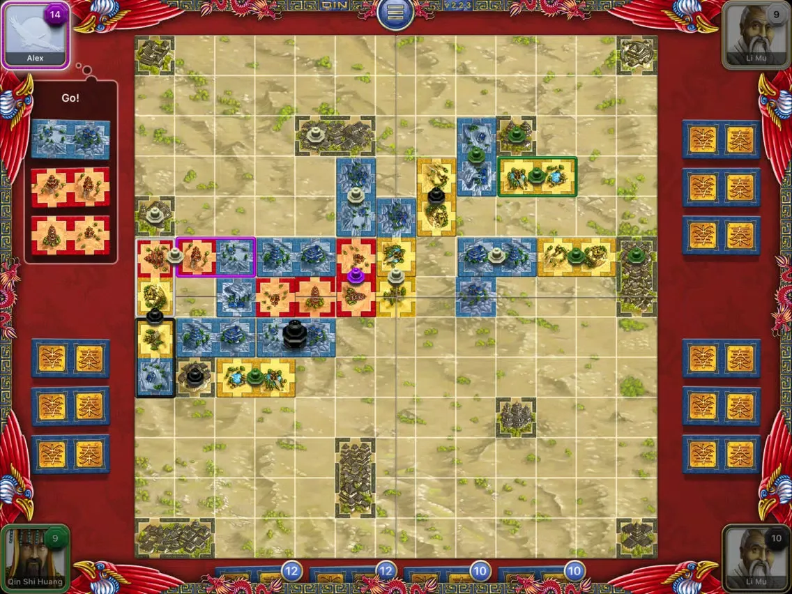Captures d'écran de Reiner Knizia's Qin iPad 