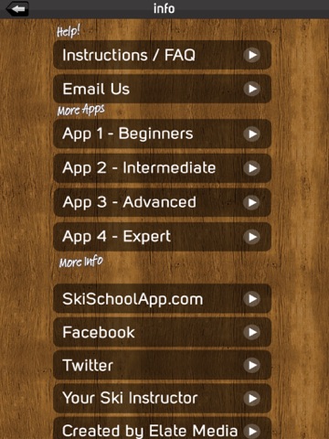 Capturas de tela do Ski School Advanced iPad 