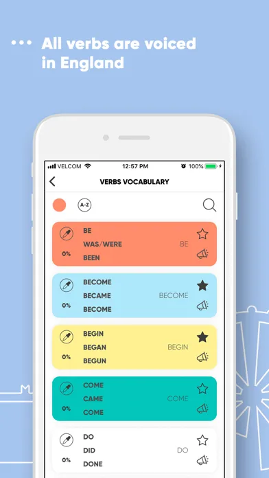IVERBS Irregular Verbs سکرین شاٹس