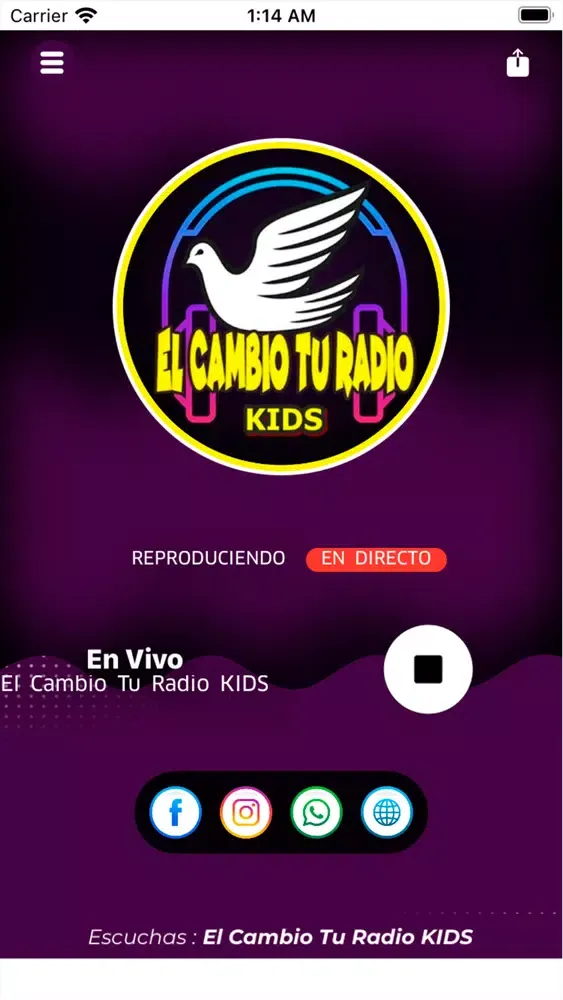 Capturas de pantalla de El Cambio Tu Radio KIDS