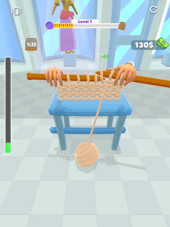 Capturas de tela do Big Stitch - 3D Knit game iPad 