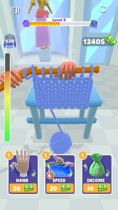 Capturas de tela do Big Stitch - 3D Knit game