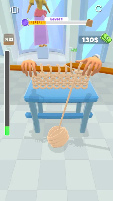Capturas de tela do Big Stitch - 3D Knit game