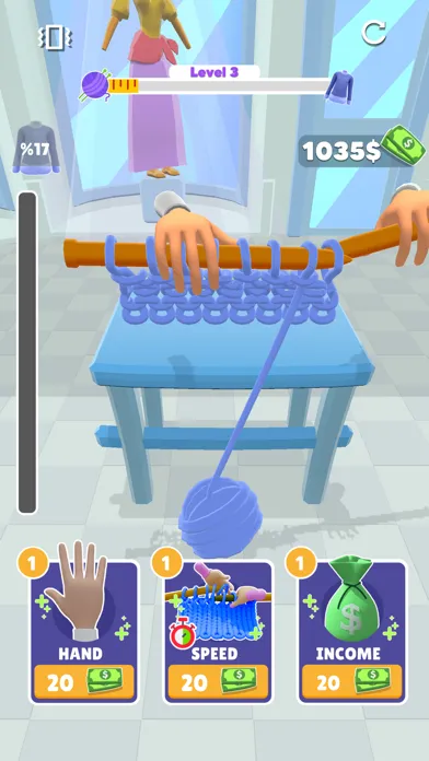 Capturas de tela do Big Stitch - 3D Knit game