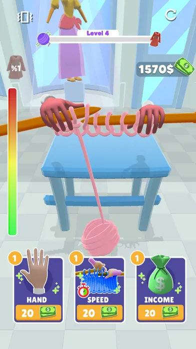 Capturas de tela do Big Stitch - 3D Knit game