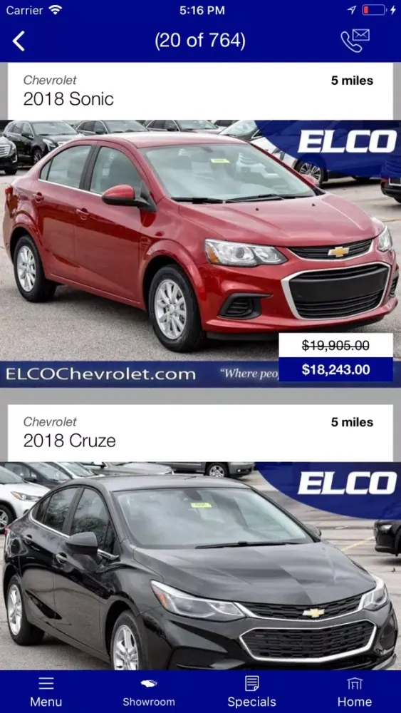 ELCO Chevrolet Cadillac MLink Screenshots