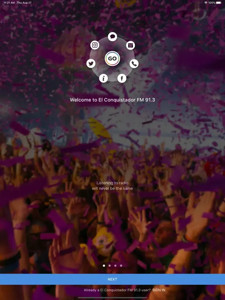 Скриншоты El Conquistador FM 91.3 iPad 