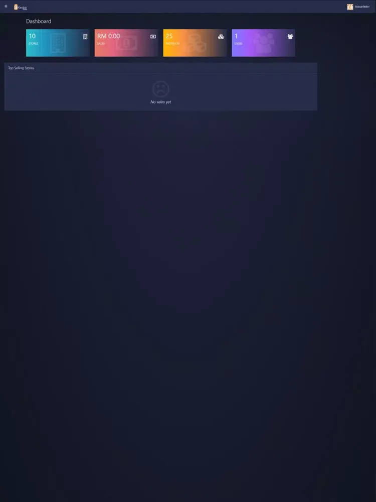 E-Kedai Admin iPad  Screenshots