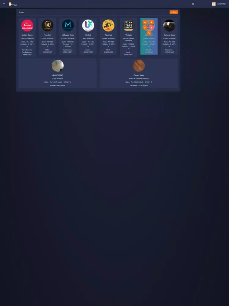 E-Kedai Admin iPad  Screenshots